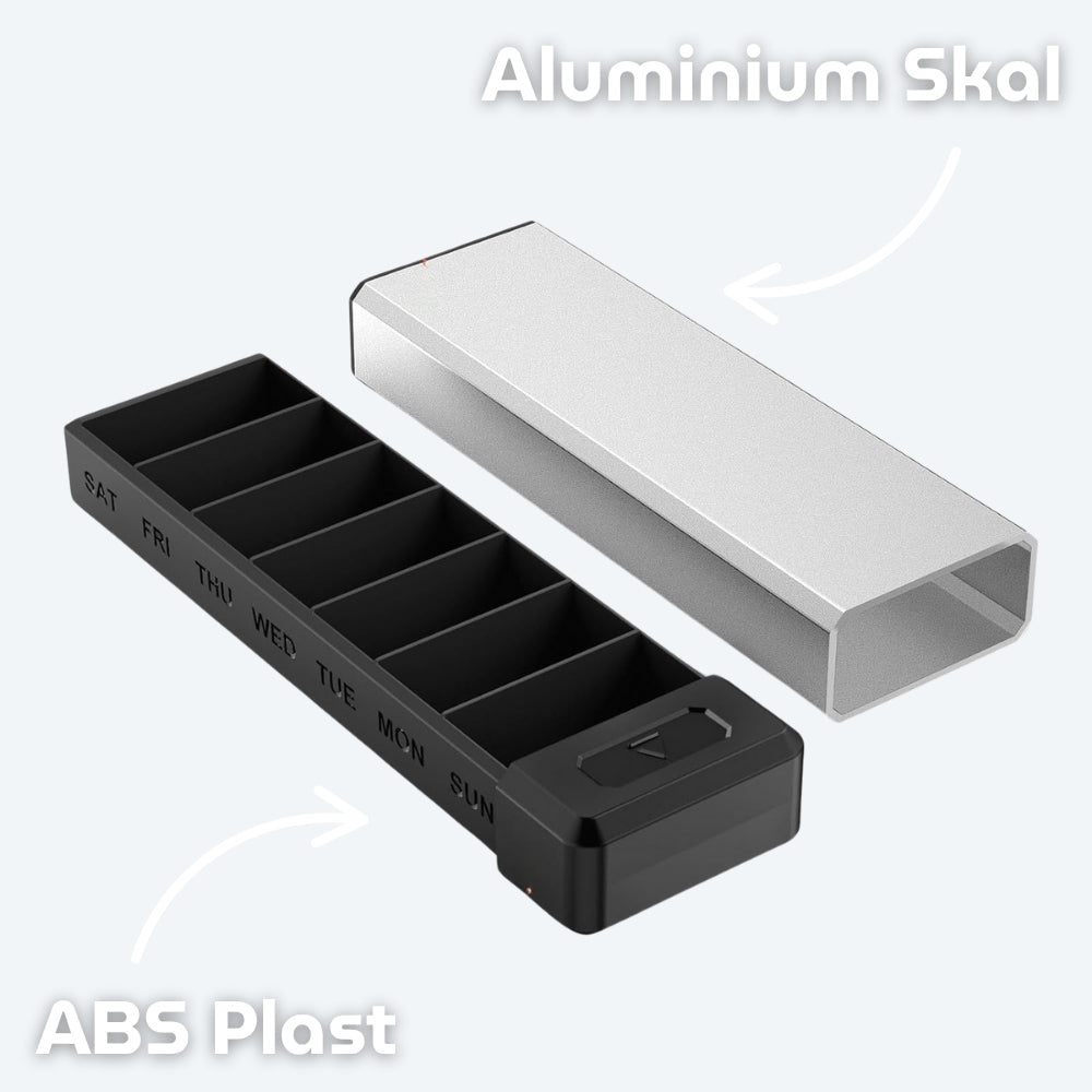 Veckodosett i aluminium premium EVOLVIENCE GO