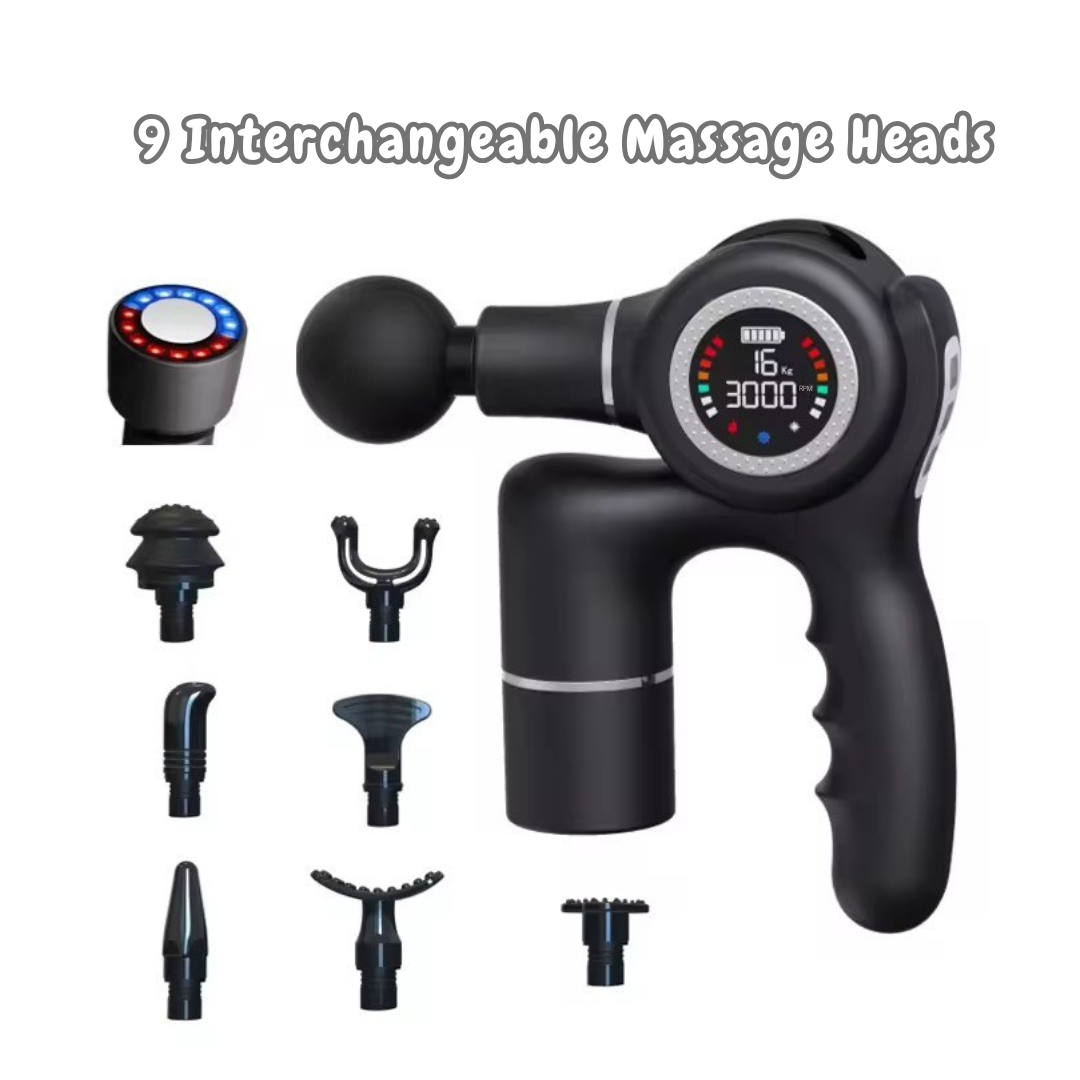 Profesjonell massasjepistol EVOLVIENCE PRO – doble batterier