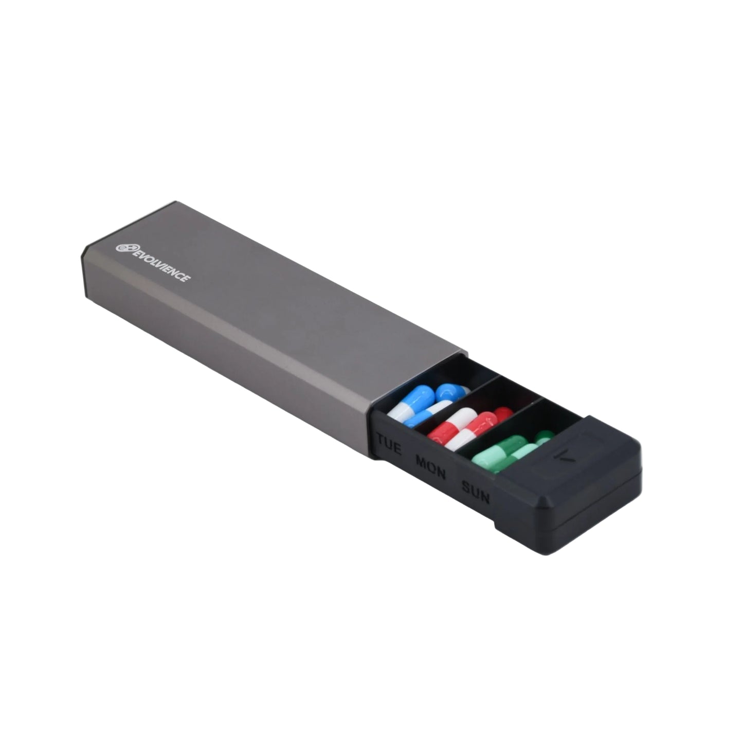 Veckodosett i aluminium premium EVOLVIENCE GO