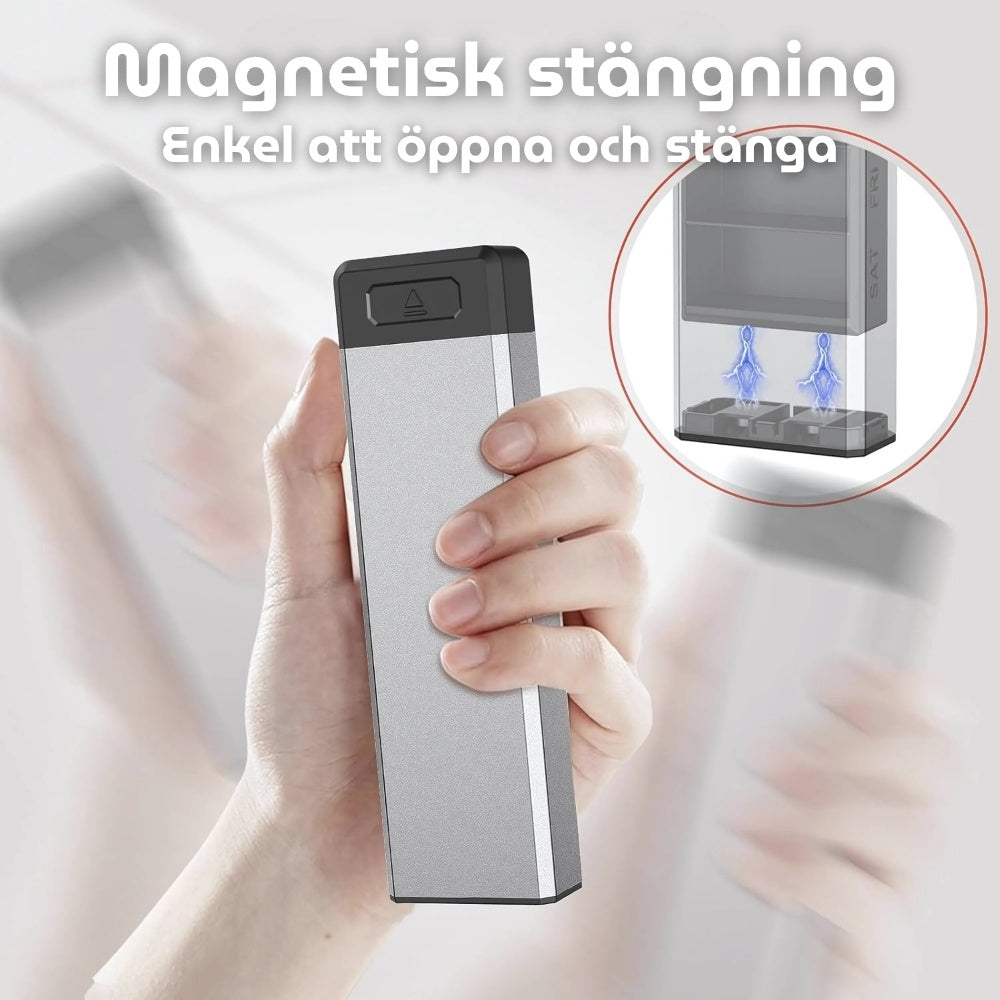 Veckodosett i aluminium premium EVOLVIENCE GO